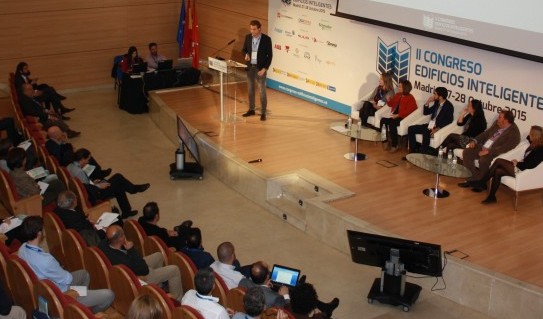 Photo 3. Block of presentations at the 2nd Congress for Intelligent Buildings.